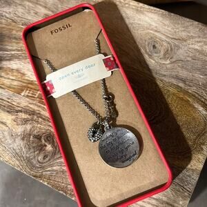 Fossil Necklace Live in the Present
